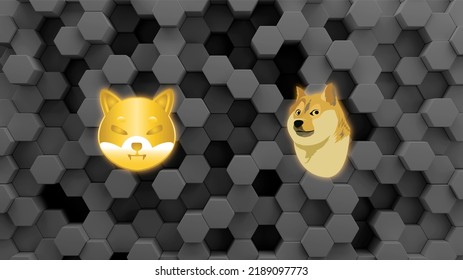 Shiba Inu VS Dogecoin. Shiba Inu Crypto Currency. Dogecoin Crypto Currency. Meme Coins. 