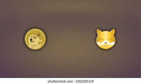 Shiba Inu VS Dogecoin. Shiba Inu Crypto Currency. Dogecoin Crypto Currency. Meme Coins. 