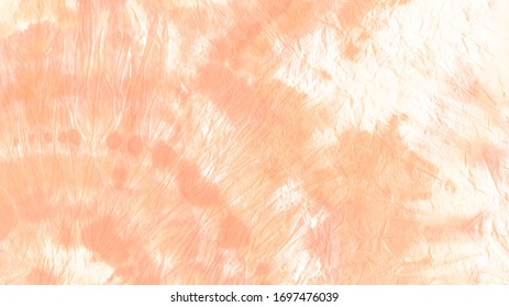 Shibori Dyed Effect Texture. Tie Dye Textures Wash. Pale Peach Tie Dyed Bleach Paper. Dirty Watercolour Splash. Tie Dye Acrylic Illustration Pattern. Aztec Repeat Elements.