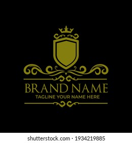 Shield Heraldic Ornamen Luxury Logo