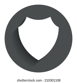 Shield Sign Icon Protection Symbol Circle Stock Illustration 210301108 ...