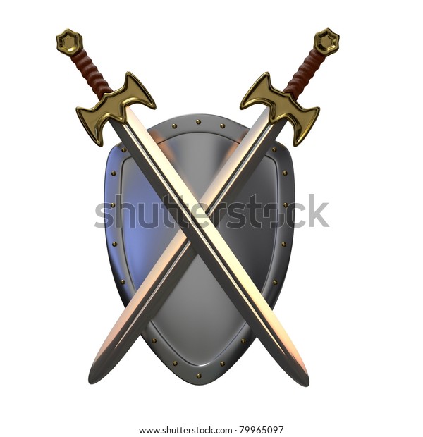 Shield Swords Stock Illustration 79965097
