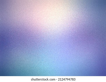 Shimmer Pixel Grains Made Half Transparent Frosted Texture Blue Lilac Iridescent Ombre. Abstract Sanded Shiny Material Background.