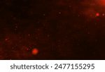 Shimmering, bright particles forming a line and wave flow. Smoke clouds and particle background. Particle movement on dark sky with clouds. Futuristic glitter in space on dark background. 3D rendering