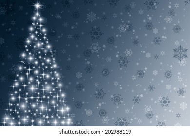 Shining Christmas Tree Stock Illustration 202988119 | Shutterstock