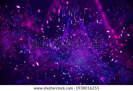 Shining, eye-catching background. Associations to the theme of space