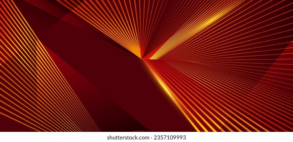 Shining Red Golden geometric shape represents luxury brand's futuristic vision. Modern, geometric design with a touch of shine for a premium brand. Elegant and sophisticated shape for a luxury brand - Powered by Shutterstock