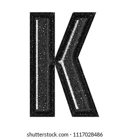 89 Glittery Black Letter K Images, Stock Photos & Vectors | Shutterstock