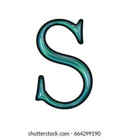 Shiny Smooth Plastic Uppercase Capital Letter Stock Illustration ...