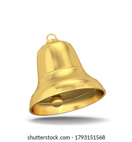 Golden Bell 3d Render Art Illustration Stock Illustration 351719948