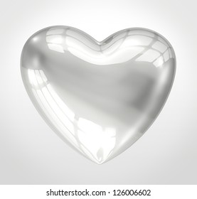 Shiny Glass Heart