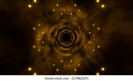 Shiny Gold Cosmic Warp Hole