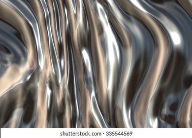 Shiny Liquid Metal Texture Background