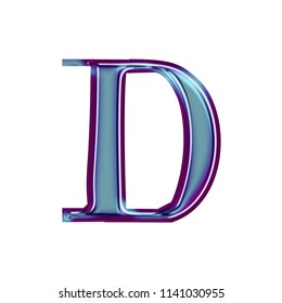 Shiny Metallic Blue Purple Color Letter Stock Illustration 1141030955 ...