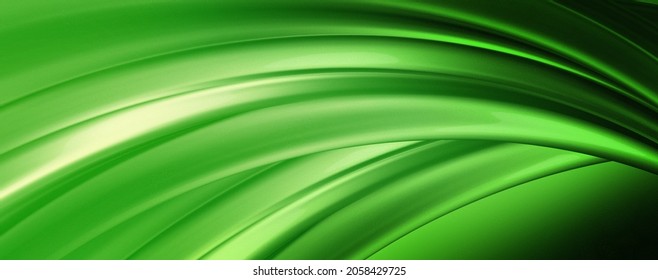 Shiny Metallic Chrome Abstract Wave Background Wallpaper