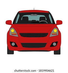 Shiny Red Car Stock Illustration 1819904621 | Shutterstock