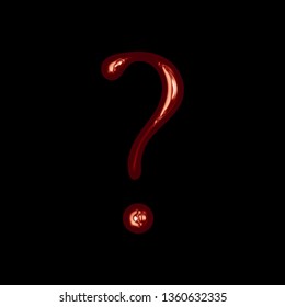 Shiny Red Glass Question Mark Sign Stock Illustration 1360632335 ...