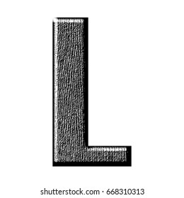 Zentangle Stylized Alphabet Letter L Vector Stock Vector Royalty
