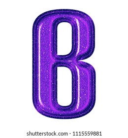 Shiny Sparkling Plastic Purple Letter B Stock Illustration 1115559881 ...