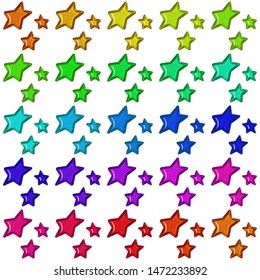 Shiny Sparkling Plastic Sheared Rounded Star Stock Illustration ...