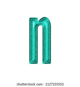 Shiny Sparkly Teal Color Plastic Letter Stock Illustration 1127255552 ...