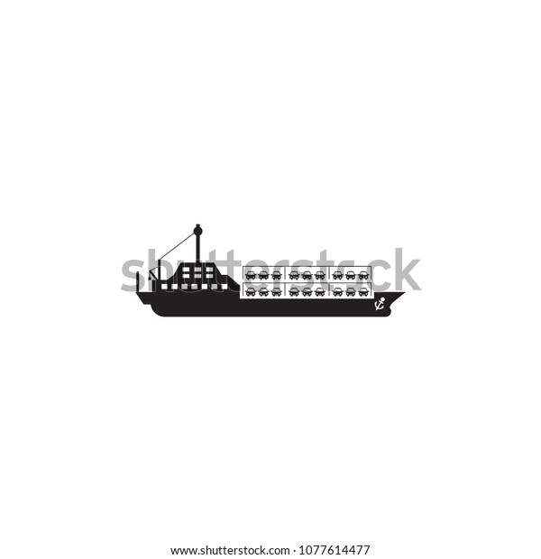 ship\
carrying cars icon. Element of ship illustration. Premium quality\
graphic design icon. Signs and symbols collection icon for\
websites, web design, mobile app on white\
background