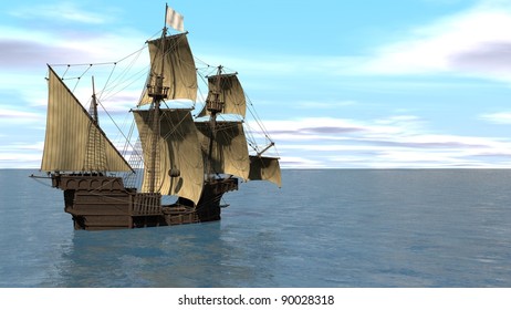 ship in the ocean