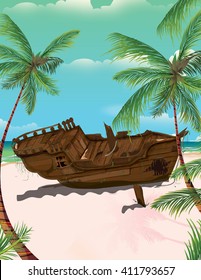 Cartoon shipwreck Images, Stock Photos & Vectors | Shutterstock