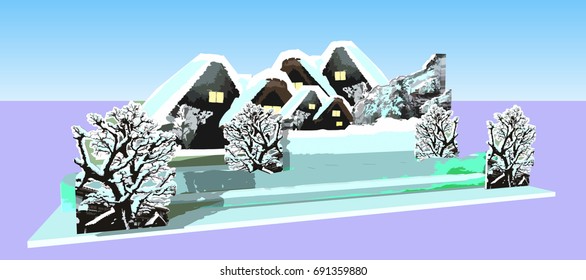 合掌造り のイラスト素材 画像 ベクター画像 Shutterstock