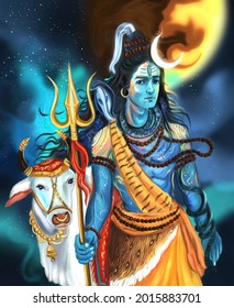 Shiva shiv 3D Wallpaper,Lord Shiva with colorful background blue wallpaper, God Shiv poster design for wallpaper Mandir Temple Mahadev 3d mural