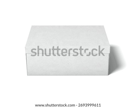 Shoe Box 3D Render Isolated White for Mockup 2