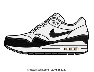 shoe illustration design. made in accordance with the original product of a particular brand. for editing, poster or art printing needs. with a resolution of 4090x2900px 300Dpi.

