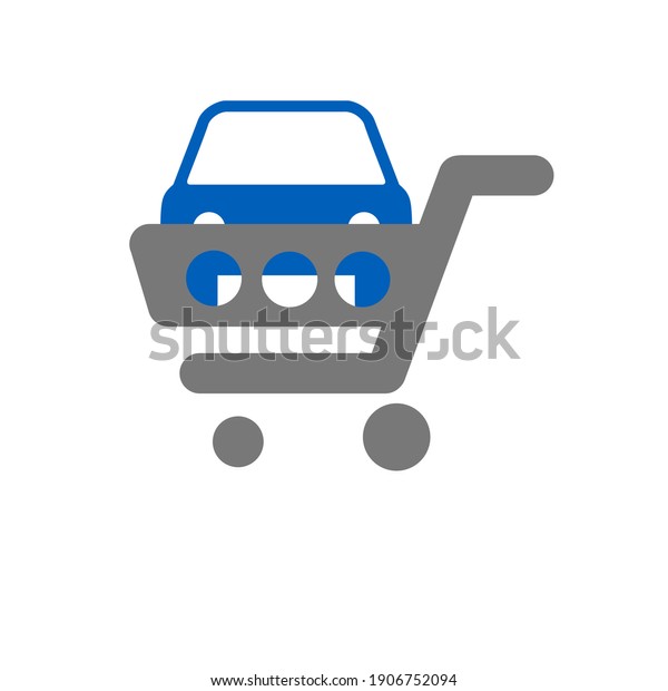 a shop icon - a cart and a
car