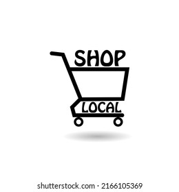 Shop Local Logo With Shadow