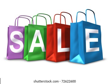 Shopping Bags Word Sale On Them Stock Illustration 72622600 | Shutterstock