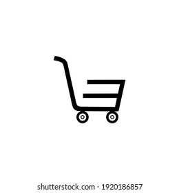Shopping Cart icon isolated on white background	
