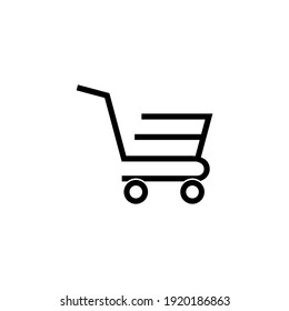 Shopping Cart Icon Isolated On White Background	