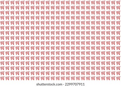 shopping cart Pattern seamless for background