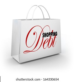 Shopping Debt Bag Credit Card Spending Money