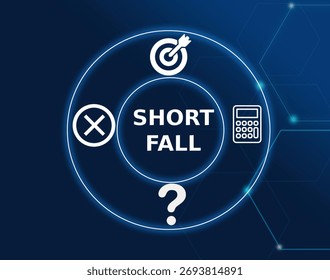 shortfall concept.Shortfall is the amount by which a financial obligation or target is not met.