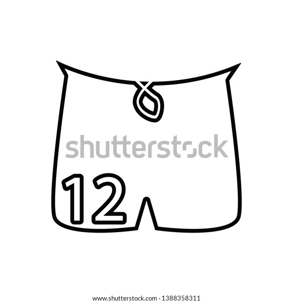 Shorts icon. Element of Sport for mobile\
concept and web apps icon. Outline, thin line icon for website\
design and development, app\
development