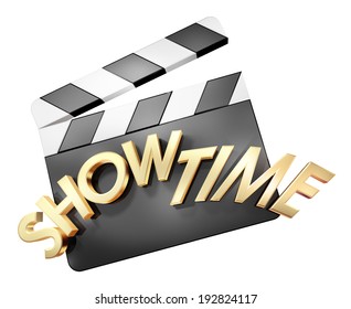 Showtime Movie Clapboard (with Clipping Path)