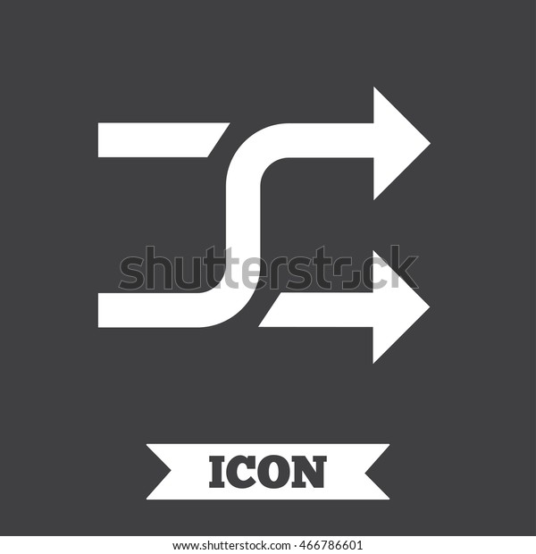 Shuffle Sign Icon Random Symbol Graphic Stockillustration 466786601