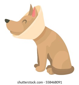 Sick Dog Icon. Cartoon Illustration Of Sick Dog  Icon For Web