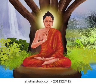 Siddhartha Gautama Buddha, buddha's illustration 
