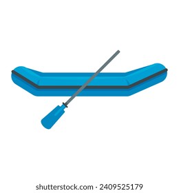 Side of rubber boat icon. Flat illustration of side of rubber boat  icon for web design - Powered by Shutterstock