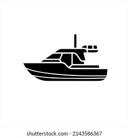 Side View Of A Speed Boat 3d Illustration Image Black Logotype