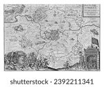 Siege and conquest of Arras by the French, 1640, anonymous, 1640 Map of the siege and conquest of Arras (Arras) by the French on Spain, 13 July - 10 August 1640.