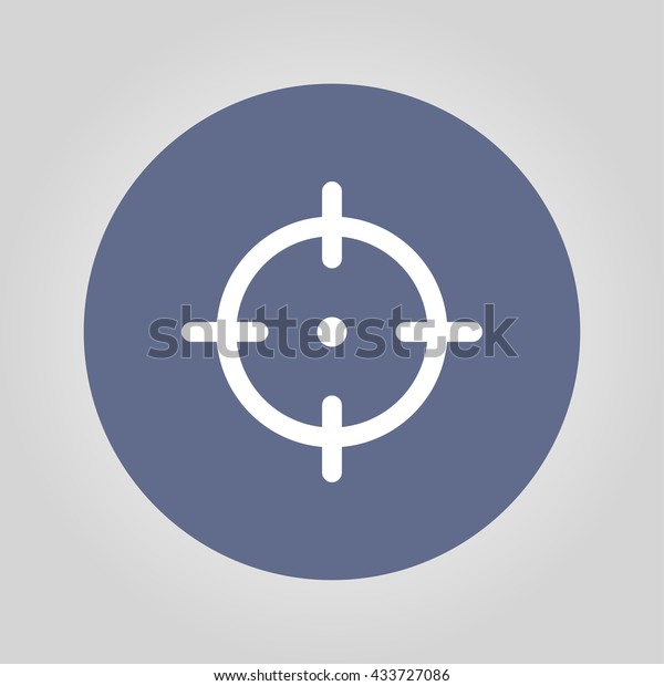 Sight Device Icon Flat Design Style Stock Illustration 433727086