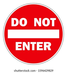 Sign Do Not Enter Symbol